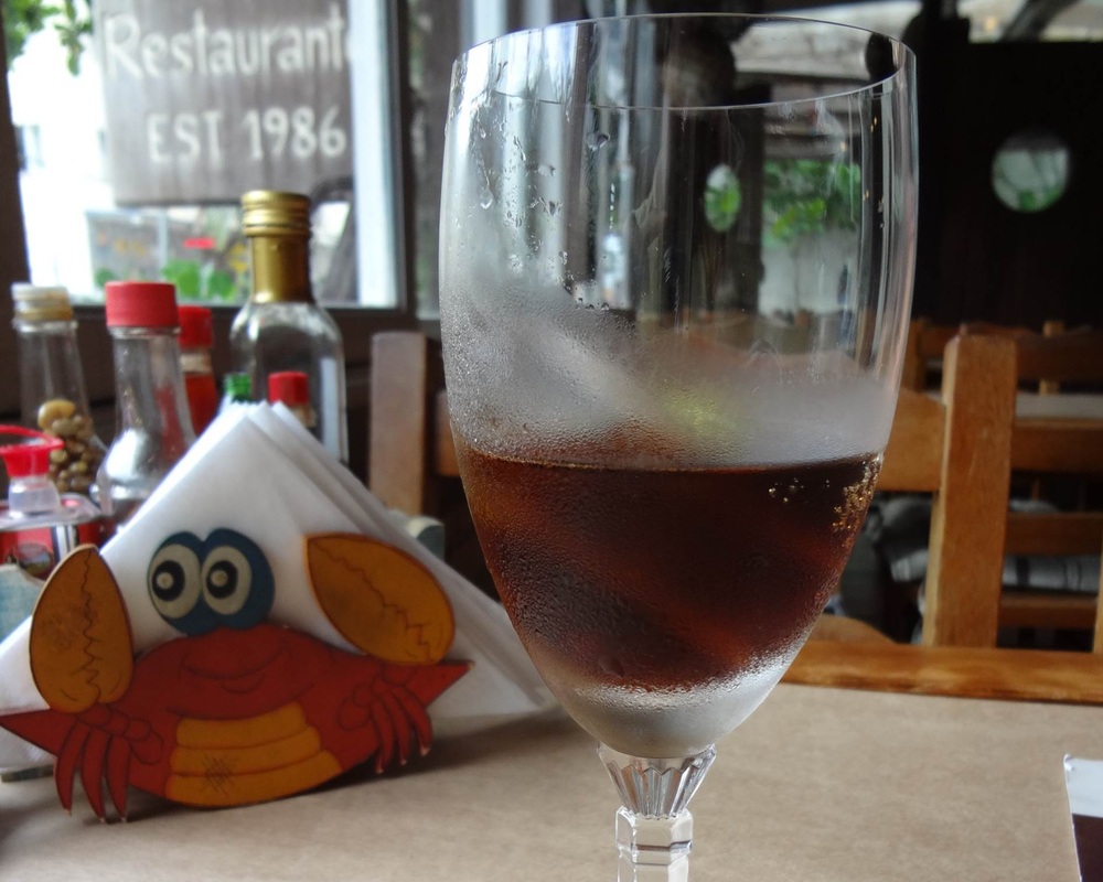 foto detalhe copo cristal Restaurante Siri Restaurante, em Barra Velha,SC