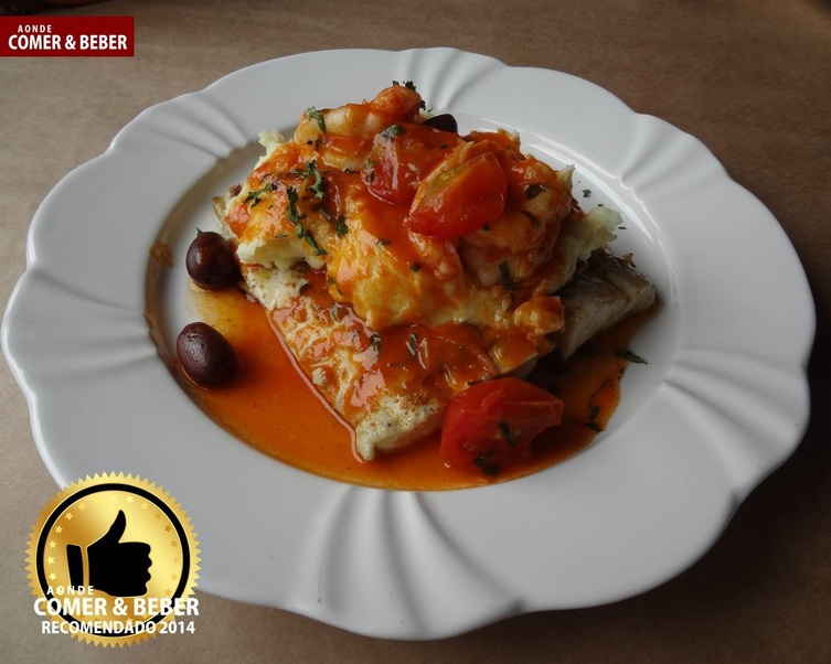 foto do prato Sororoca do festival feico com salmão recomendado pela revista Aonde Comer & Beber do Restaurante Siri Restaurante, em Barra Velha,SC
